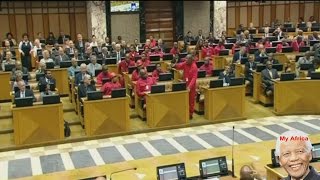 Julius Malema Shouting At Speaker Baleka Mbete [upl. by Ellehcin237]