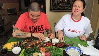 ILOCANO STYLE MUKBANG  FILIPINO FOOD [upl. by Ennovahc513]