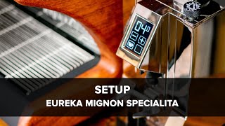 Eureka Mignon Specialita Espresso Grinder Setup [upl. by Neltiac]