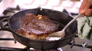 How To Make Pan Seared ButterBasted Steak [upl. by Julio]