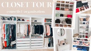 DRESSING TOUR  CONSEILS ET ASTUCES POUR RANGER ET ORGANISER SON DRESSING  MON DRESSING IKEA [upl. by Ailisab412]