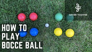 How To Play Bocce Ball Backyard Rules [upl. by Maurise]