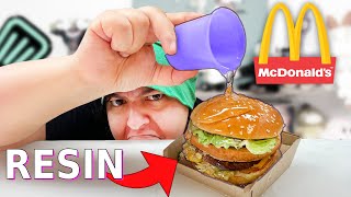 Can I Turn McDonalds Burger Into Resin Art [upl. by Agatha]