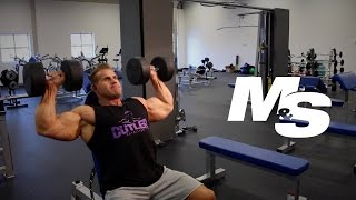 Jay Cutlers Training Tips Dumbbell Shoulder Press Technique [upl. by Assyli]