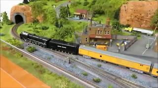 N scale layout quotRed Rock Valleyquot Kato Unitrack [upl. by Aisac887]