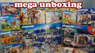 mega unboxing 6 Spielzeug auspacken seratus1 Playmobil Polizei THW Explorers [upl. by Davies]