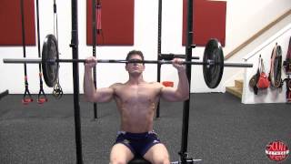 How To Seated Barbell Shoulder Press [upl. by Galasyn437]