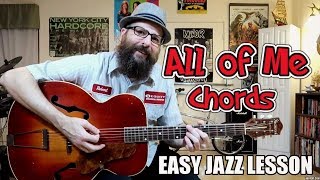 All of Me  Easy Jazz Chord Lesson Western SwingGypsy Jazz [upl. by Staford]