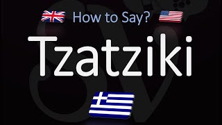 How to Pronounce Tzatziki Sauce CORRECTLY [upl. by Aihcropal]