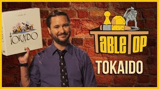 Tokaido Jason Wishnov J August Richards and Chris Kluwe join Wil Wheaton on TableTop S03E01 [upl. by Maya98]