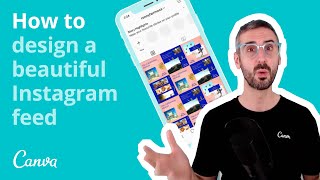 How to Design a Beautiful Instagram Feed with Canva [upl. by Niliac267]