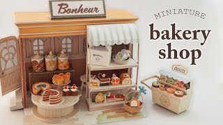 DIY Miniature Bakery Diorama Papercraft step by step tutorial [upl. by Adolphus]