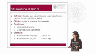 Monopolio y discriminación de precios   UPV [upl. by Giannini]