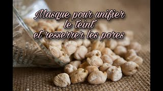 Masque pour unifier le teint et resserrer les pores [upl. by Aizat]