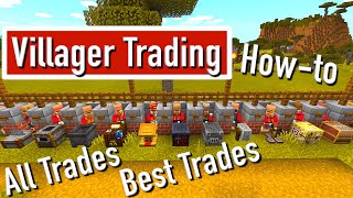 Villager Trading  ALL Trades BEST Trades INFO  Minecraft [upl. by Shelden]