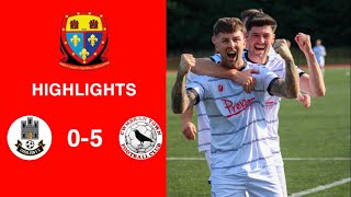 Caerleon 05 Cwmbrân Town  Gwent FA Senior cup  Quarter final highlights [upl. by Adlig]