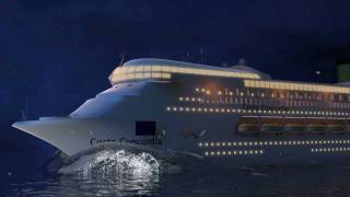 Costa Concordia Cruise Ship disaster Animation shows how the accident happened [upl. by Notyap]