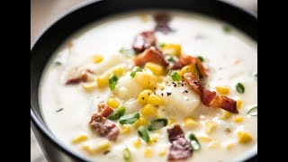 Corn Chowder with Bacon [upl. by Eidnac]