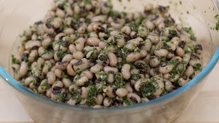 Recipe Chermoula served with blackeyed peas [upl. by Idnak]