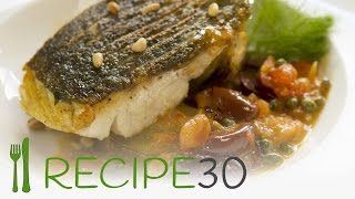 Crispy Skin Fish fillet blue eye with braised fennel [upl. by Pimbley]