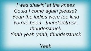 Ac Dc  Thunderstruck Lyrics [upl. by Lamahj]