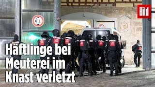 Gefängnismeuterei Polizei stürmt Knast in Thüringen  JVA Untermaßfeld [upl. by Capello211]