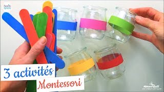 3 activités montessori familysphère [upl. by Alicirp]