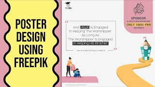 DESIGN PROCESS  How to use Freepik vectors in Illustrator to design poster [upl. by Christis]