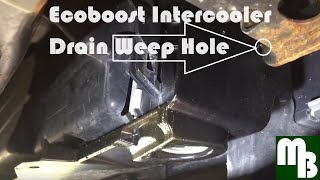 Ford Flex  Taurus SHO  F150 35 Ecoboost Intercooler Drain Hole  Weep Hole Installation amp Results [upl. by Dnaletak135]